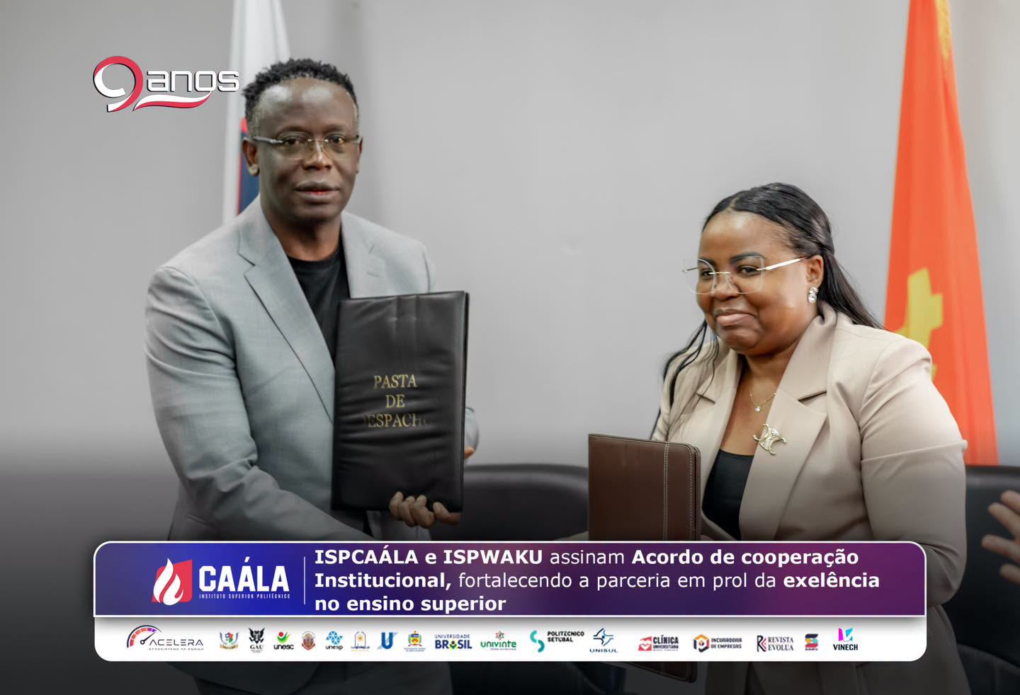 ISPCAÁLA E ISWAKU ASSINAM ACORDO DE COOPERAÇÃO INSTITUCIONAL